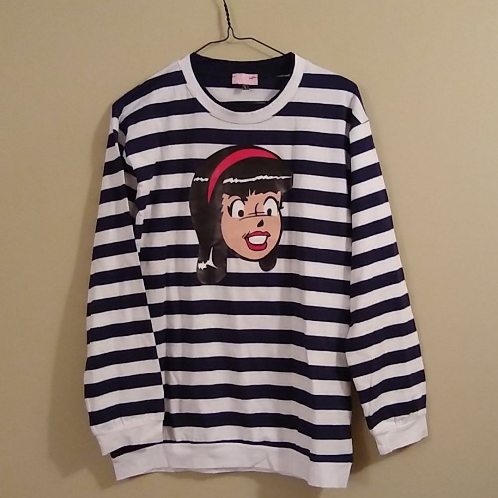 Veronica striped long sleeve tee
